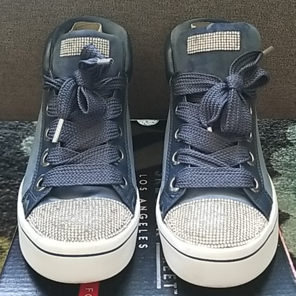 Skechers Navy Velvet Shoes